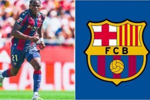 8场5球3助解约金3000万欧！世体：巴萨正关注21岁莱万特前锋艾永